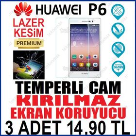 Huawei Ascend P6 Temperli Ekran Koruyucu Uyumlu Kırılmaz Cam