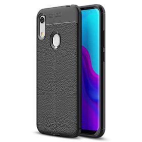 Huawei Honor 8A Deri Dokulu Silikon Kılıf