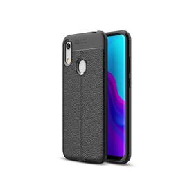 Huawei Honor 8A Deri Dokulu Silikon Kılıf