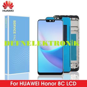 Huawei Honor 8c Siyah Çıtalı Lcd Dokunmatik Ekran