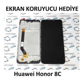 Huawei Honor 8c Siyah Çıtalı Lcd Dokunmatik Ekran
