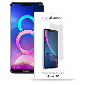 Huawei Honor 8C Temperli Ekran Koruyucu Uyumlu Kırılmaz Cam
