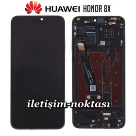 Huawei Honor 8x Siyah Çıtalı Lcd Dokunmatik Ekran