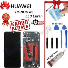 Huawei Honor 8X Siyah Uyumlu Lcd Ekran