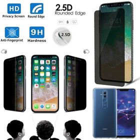 Huawei Mate 20 Lite 5D Ekran Koruyucu Kırılmaz CamKarartmalı Hayalet Cam Privacy Tam Kapatan