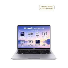 Huawei MateBook 14 Uzay Grisi Ultra 5 125H 16GB RAM 1TB SSD FreeDOS 14.2 inç Laptop - Notebook