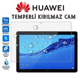 Huawei Mediapad T5 10inç 9H Temperli Ekran Koruyucu Uyumlu Kırılmaz Cam
