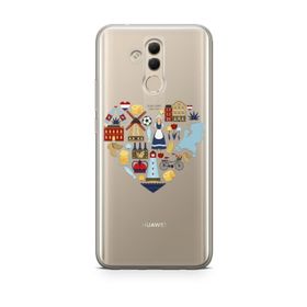 Huawei MFONI_102430 Mate 20 Lite Arka Koruma Kapak Amsterdamı Seviyorum Desenli Silikon Kılıf