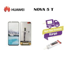Huawei Nova 5T Çıtalı LCD Dokunmatik Ekran