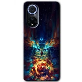 Huawei Nova 9 Ballı Baykuş Baskılı Uyumlu Silikon Kılıf