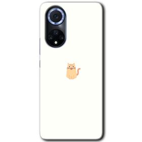 Huawei Nova 9 Cat Minimalism Baskılı Uyumlu Silikon Kılıf