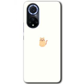 Huawei Nova 9 Cat Minimalism Baskılı Uyumlu Silikon Kılıf