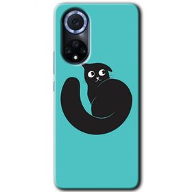 Huawei Nova 9 Cat Vector Baskılı Uyumlu Silikon Kılıf
