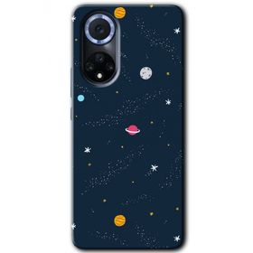 Huawei Nova 9 Çizim Gezegen Baskılı Uyumlu Silikon Kılıf