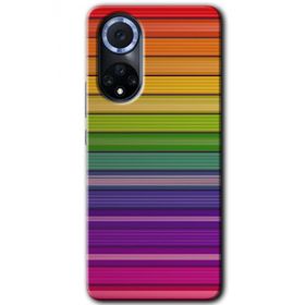 Huawei Nova 9 Colorful Lines Baskılı Uyumlu Silikon Kılıf