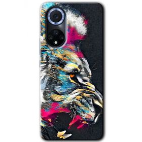 Huawei Nova 9 Colorfull Aslan Baskılı Uyumlu Silikon Kılıf