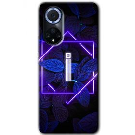 Huawei Nova 9 Dark Neon Yaprak İ Harfi Baskılı Uyumlu Silikon Kılıf