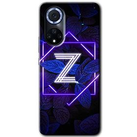 Huawei Nova 9 Dark Neon Yaprak Z Harfi Baskılı Uyumlu Silikon Kılıf