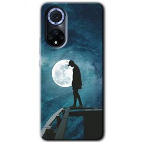 Huawei Nova 9 Dolunay Yalnızlık Baskılı Uyumlu Silikon Kılıf
