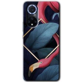 Huawei Nova 9 Flamingo Yaprak Baskılı Uyumlu Silikon Kılıf