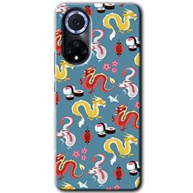 Huawei Nova 9 Funky Dragon Baskılı Uyumlu Silikon Kılıf