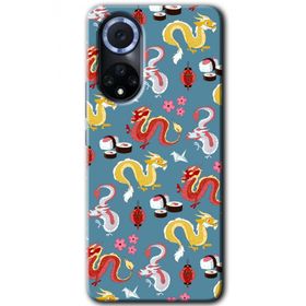 Huawei Nova 9 Funky Dragon Baskılı Uyumlu Silikon Kılıf