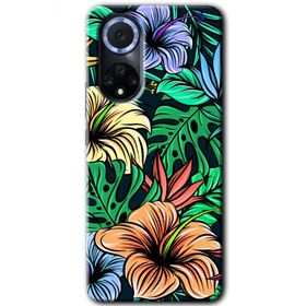 Huawei Nova 9 Hibiscus Flowers Baskılı Uyumlu Silikon Kılıf