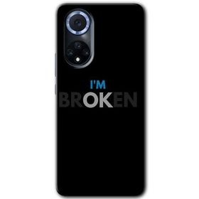 Huawei Nova 9 Im Broken Baskılı Uyumlu Silikon Kılıf