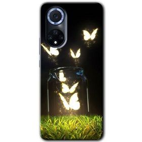 Huawei Nova 9 Işıklı Kelebekler Baskılı Uyumlu Silikon Kılıf