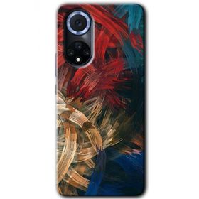 Huawei Nova 9 Karma Boyalar Baskılı Uyumlu Silikon Kılıf