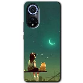 Huawei Nova 9 Kedili Kız Baskılı Uyumlu Silikon Kılıf