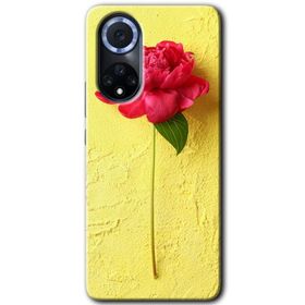 Huawei Nova 9 Kırmızı Gül Baskılı Uyumlu Silikon Kılıf