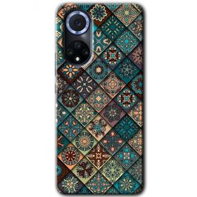 Huawei Nova 9 Mat Mandala Baskılı Uyumlu Silikon Kılıf