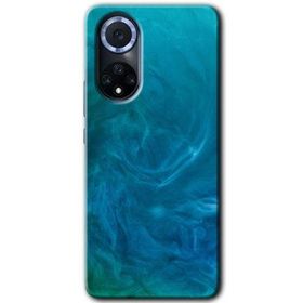 Huawei Nova 9 Mavi Aura Baskılı Uyumlu Silikon Kılıf