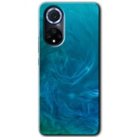 Huawei Nova 9 Mavi Aura Baskılı Uyumlu Silikon Kılıf