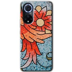 Huawei Nova 9 Mozaik Çiçek Baskılı Uyumlu Silikon Kılıf
