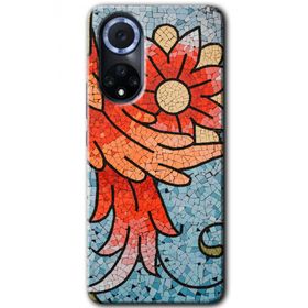 Huawei Nova 9 Mozaik Çiçek Baskılı Uyumlu Silikon Kılıf