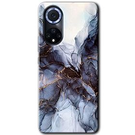 Huawei Nova 9 Otantik Mermer Baskılı Uyumlu Silikon Kılıf