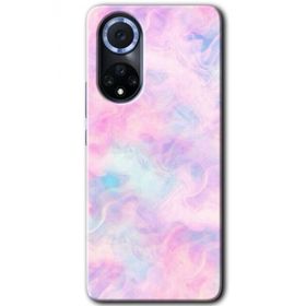 Huawei Nova 9 Pembe Duman Baskılı Uyumlu Silikon Kılıf