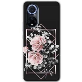 Huawei Nova 9 Retro Çiçek 1 Baskılı Uyumlu Silikon Kılıf