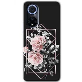 Huawei Nova 9 Retro Çiçek 1 Baskılı Uyumlu Silikon Kılıf