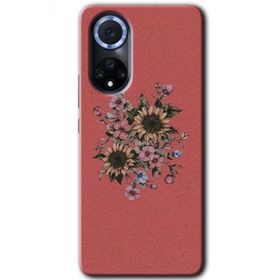 Huawei Nova 9 Retro Çiçek Baskılı Uyumlu Silikon Kılıf