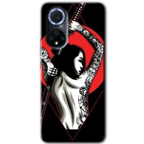 Huawei Nova 9 Samurai Girl Baskılı Uyumlu Silikon Kılıf