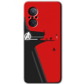 Huawei Nova 9 SE Avengers Tower Baskılı Uyumlu Silikon Kılıf