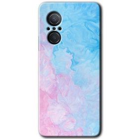 Huawei Nova 9 SE Blue Art Baskılı Uyumlu Silikon Kılıf