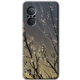 Huawei Nova 9 SE Branches Flowers Baskılı Uyumlu Silikon Kılıf