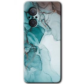 Huawei Nova 9 SE Buzul Mermer Baskılı Uyumlu Silikon Kılıf