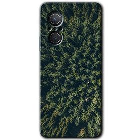 Huawei Nova 9 SE Çam Ağacı Ormanı Baskılı Uyumlu Silikon Kılıf