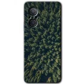 Huawei Nova 9 SE Çam Ağacı Ormanı Baskılı Uyumlu Silikon Kılıf