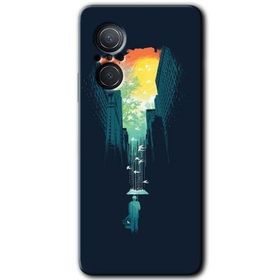 Huawei Nova 9 SE City Bird Sky Baskılı Uyumlu Silikon Kılıf